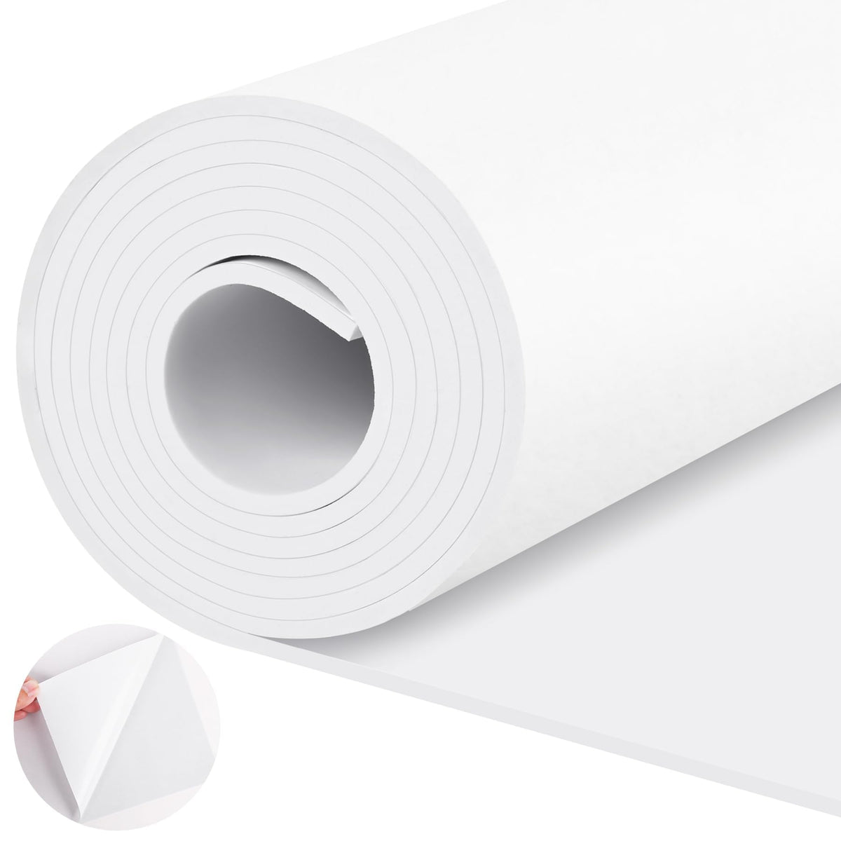 Neoprene Foam Sheet with Adhesive, 1/4" Thick x 12" x 30"