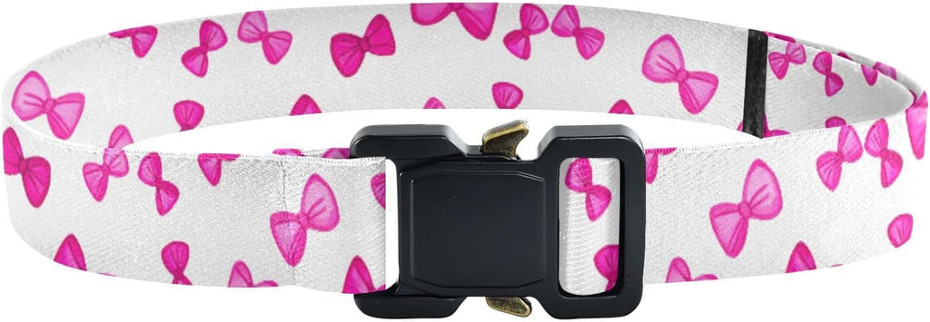 Bow Tie Adjustable Kids Elastic Belts, Girls Boys Stretch Waist Belt with Aluminum Alloy Buckle