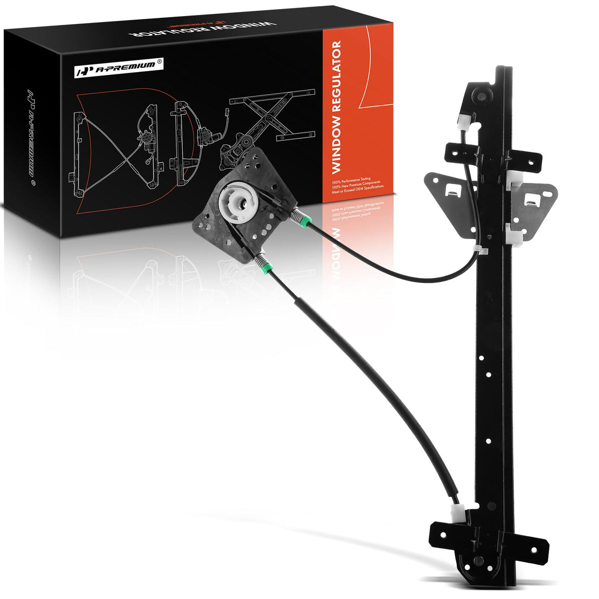 A-Premium Front Driver Side Power Window Regulator Compatible with Dodge