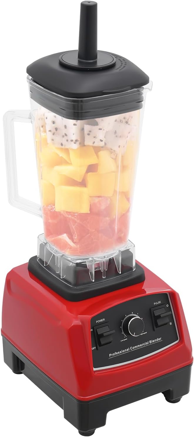Commercial Blender 3HP 2200W 2L Heavy Duty Professional Mixer Juicer, High-Speed Smoothie Blender with 10 Gears
