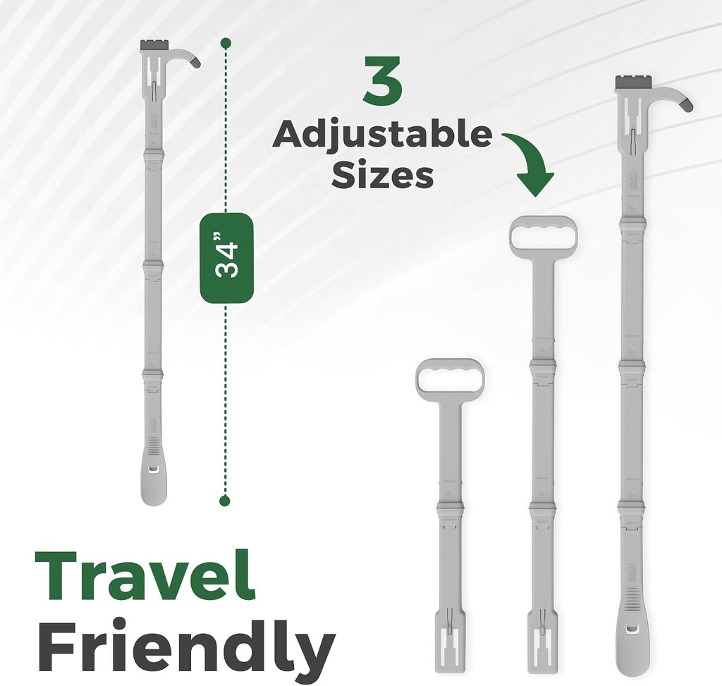 Reach Right Dressing Kit, 4-in-1 Compression Sock Aid Device for Seniors, Shoe Horn, Dressing Stick for Elderly