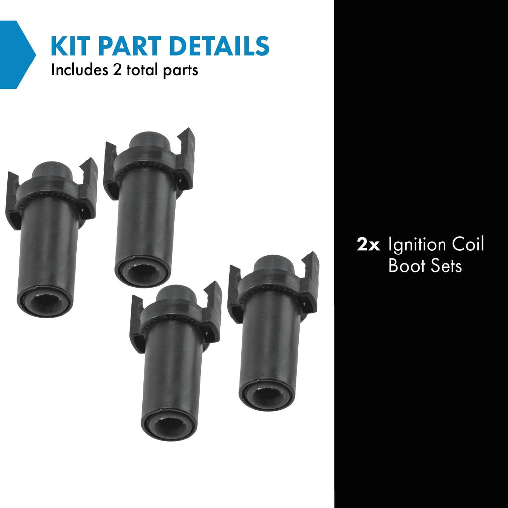 TRQ Spark Plug Coil Boot Kit Set of 4