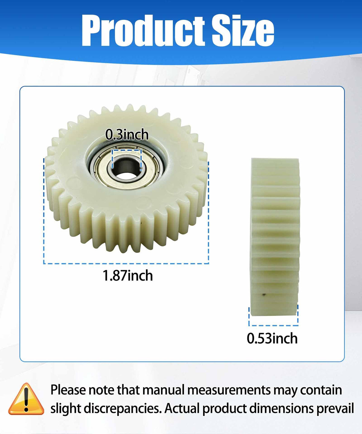 3Pcs 36T Nylon Planetary Gear 47.5x13.5mm