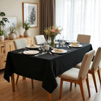 Rectangle Tablecloth, 60 x 84 Inch, Black