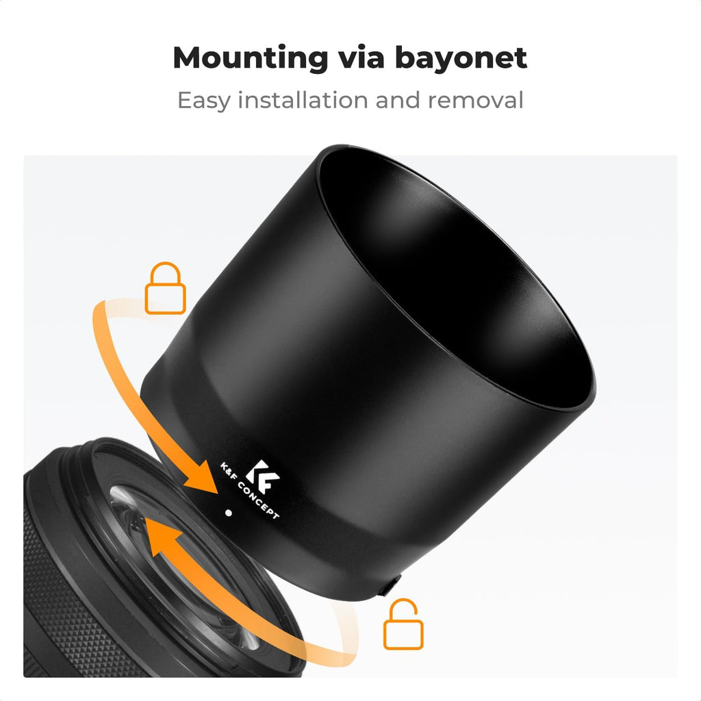 Lens Hood Replace of ET-74B Hood Fits 67mm Filters & Lens Caps | Compatible with Canon RF 100-400mm f/5.6-8 is USM