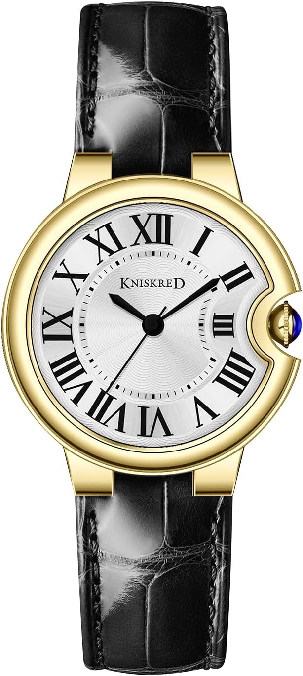 Classic Watch for Women with Vintage Roman Numerals and Solid Stainless Steel Band Ladies Casual Watch