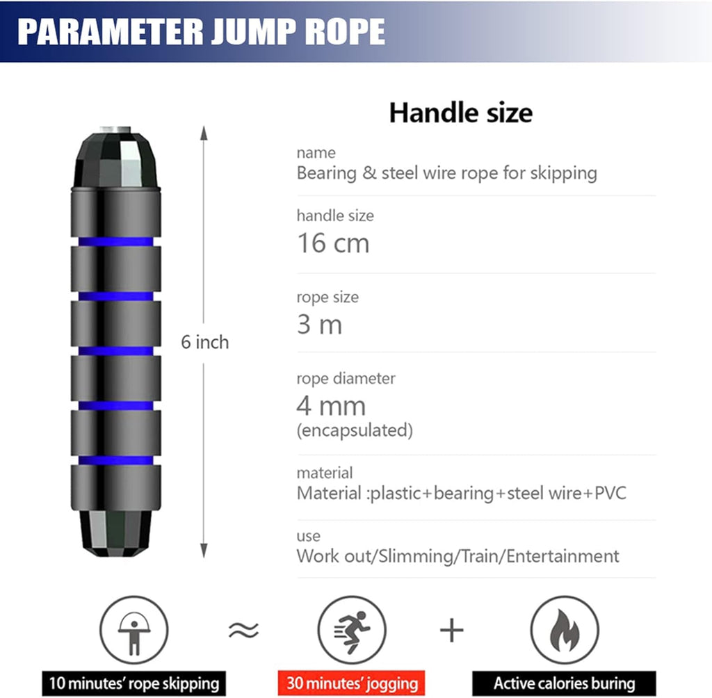 Adjustable Jump Rope,Jump Ropes for Fitness for Men Women | ﻿Workout and Exercise,Cardio,Boxing,Weight Loss,Speed