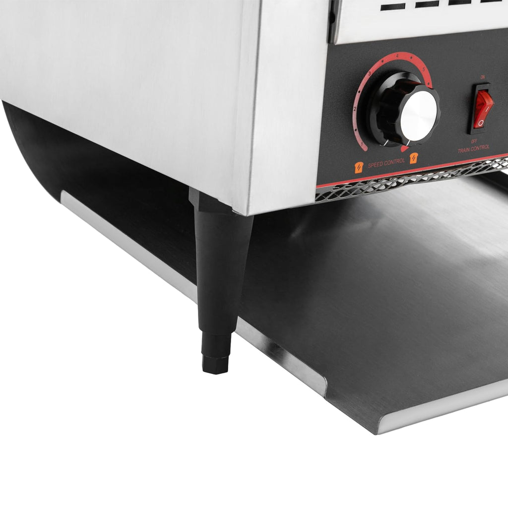 2400W Commercial Conveyor Toaster, Electric Industrial Belt Toasters Oven, 450 Slices/Hour Heavy Duty, Electric Restaurant Toaster Maker for Bun Bagel Bread Waffle Restaurant Buffet (450 Slices/H)