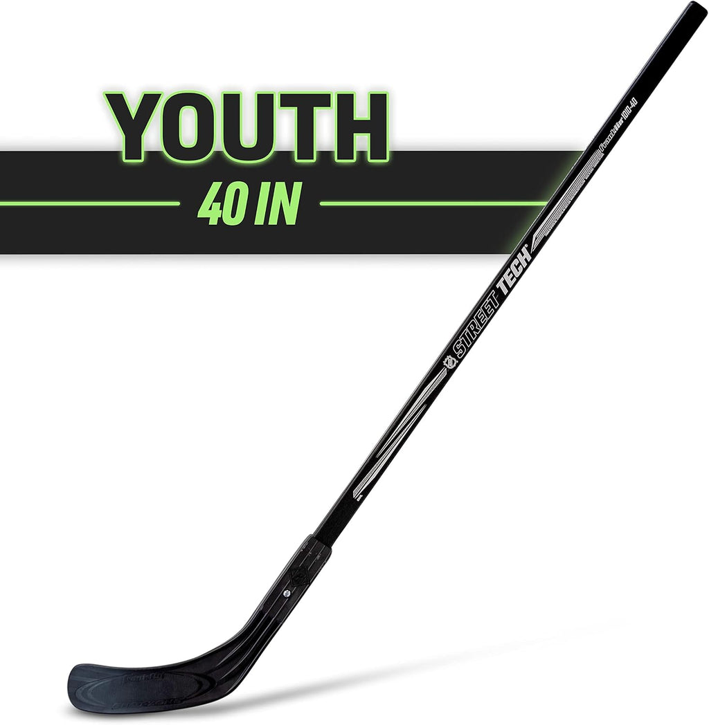 NHL Kids Beginner Street Hockey + Goalie Sticks - Youth + Junior Hockey Sticks - Left + Right Handed
