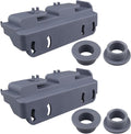 2 Pack WD28X27241 Dishwasher Lower Rack Wheels and Carrier Kit Replacement Part Compatible with GE Dishwasher Baskets Roller Assembly L and R Side,Replaces for WD12X10439 WD12X10438 WD12X10446