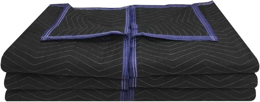 6 Performance Moving Blankets 55# per Dozen Professional Quality, Padded Moving Blankets, Furniture Pads
