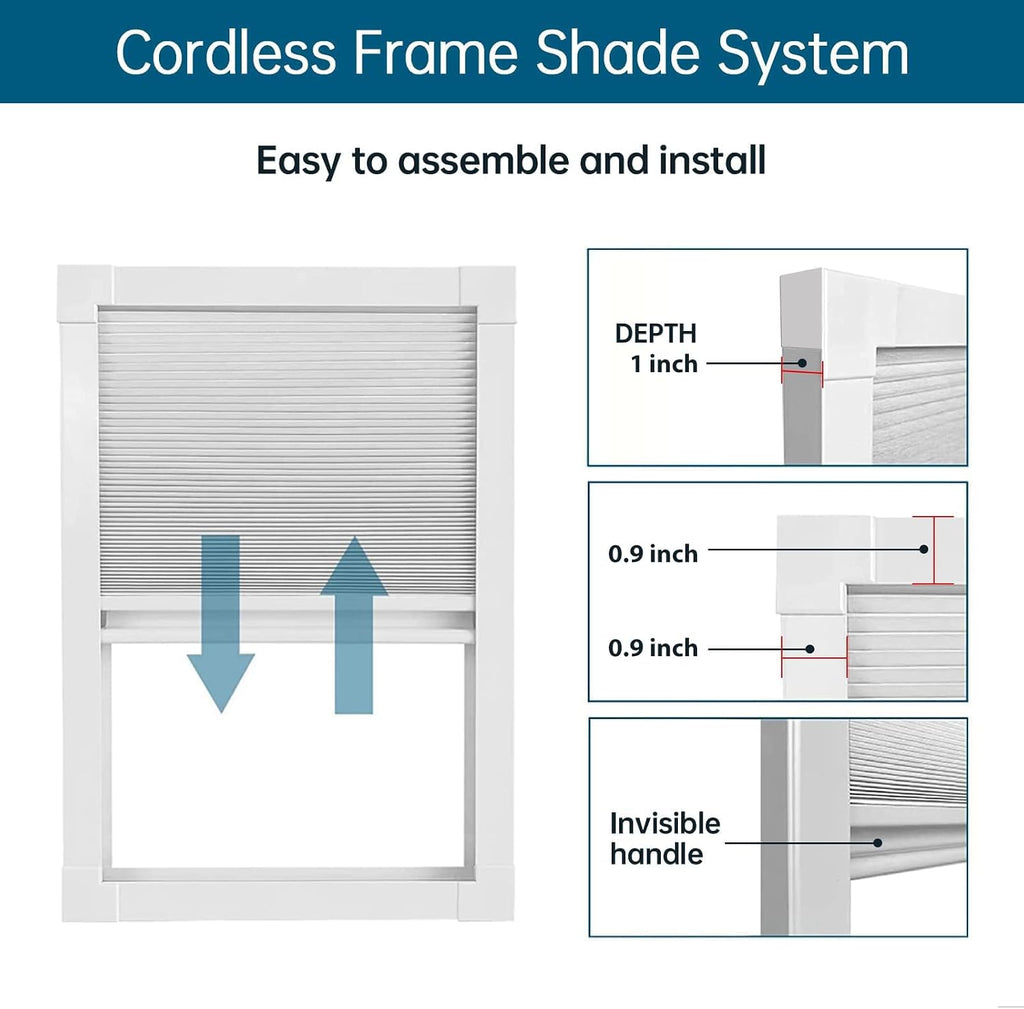 Skylight Shades Blinds SkylightS Cover Blackout Cellular Shades Cordless Skylight Shades for Ceiling Room Darkening