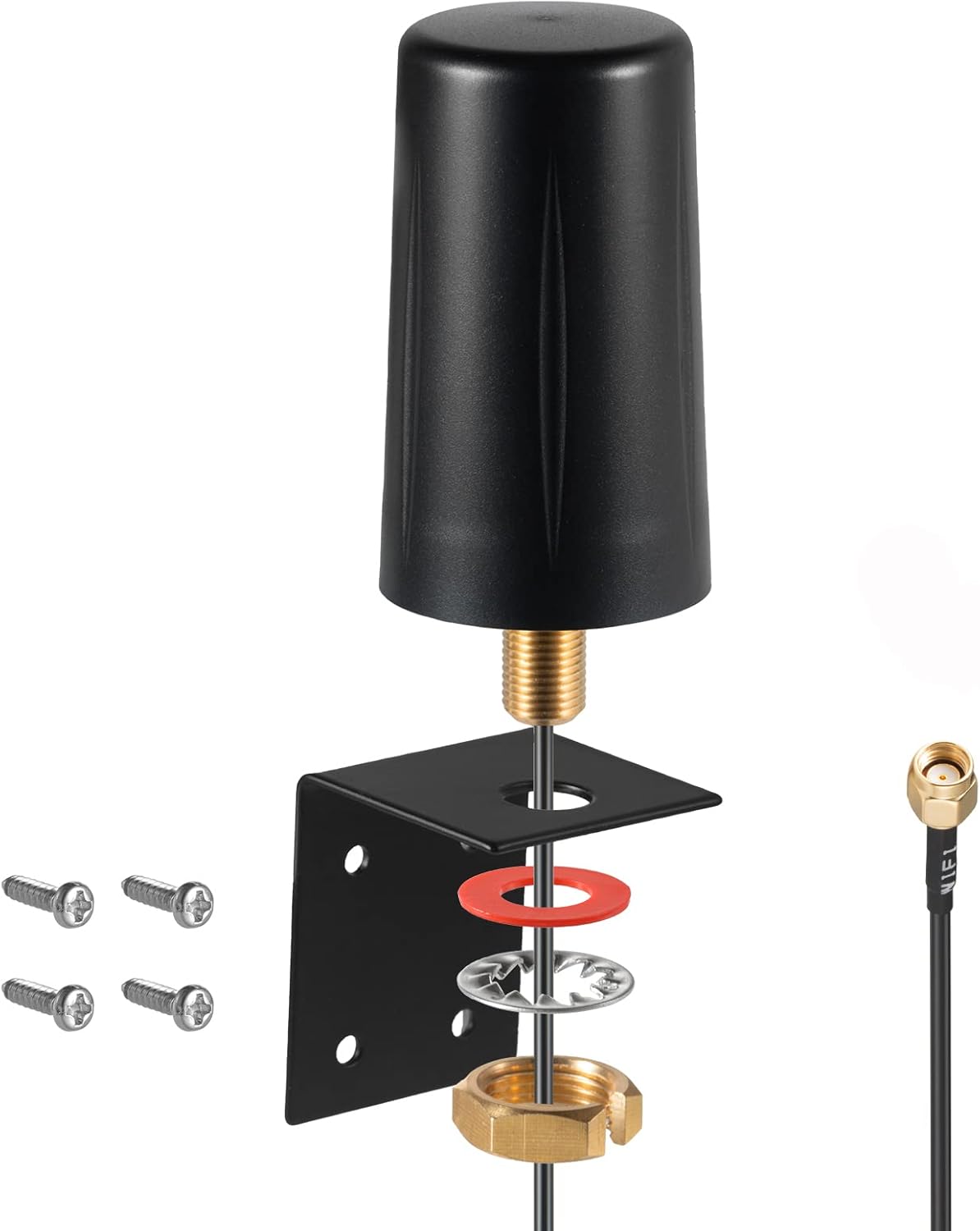 Outdoor 7dBi Dual Band 2.4GHz 5GHz 5.8GHz Long Range WiFi Booster Antenna for WiFi Router Hotspot Network Devices PC