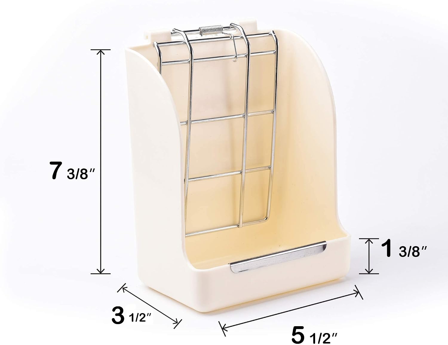 Hay Feeder for Rabbits, Guinea Pigs, and Chinchillas - Minimize Waste and Mess with 5.5" x 3.5" x 7.4" Hanging