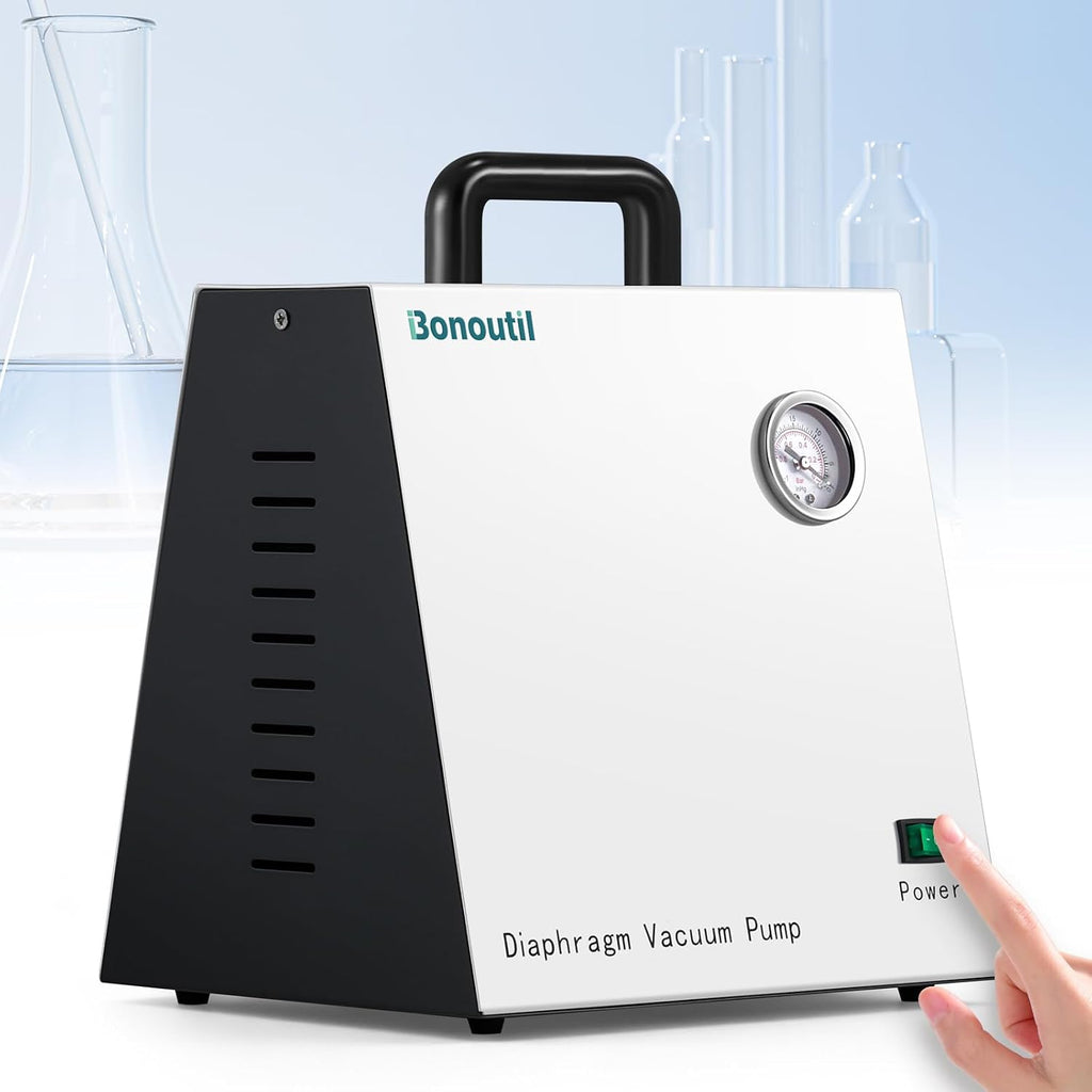 20L/min Oilless Diaphragm Vacuum Pump Oil-Free Lab Vacuum Pump