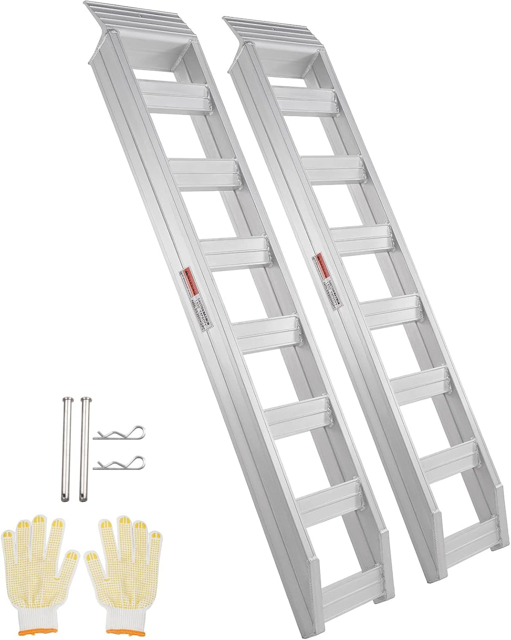 Aluminum Ramps, 8810 lbs, Heavy-Duty Ramps with Top Hook Attaching End, Universal Loading Ramp for Motorcycle