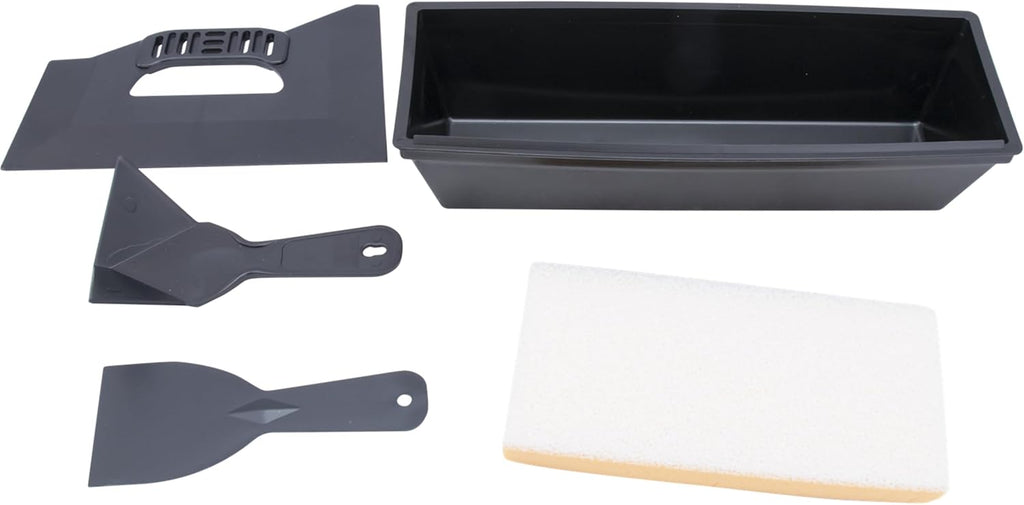 Drywall Repair Kit, Corner Tool, Assembled in USA | Sponge, Corner Tool, Triple Edge Knife, Plastic Putty Knife, 10