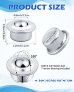 5/8" Roller Ball Transfer Bearing, 40PCS CY-15H Ball Bearing Rollers
