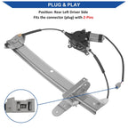 Obaee Window Regulator with Motor Rear Left Driver Side, Replace 741-679