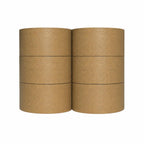 3" x 450 Feet Reinforced Water Activated Gummed Kraft Paper Tape (6-Pack, 2700FT Total) for Heavy Duty Secure Packing