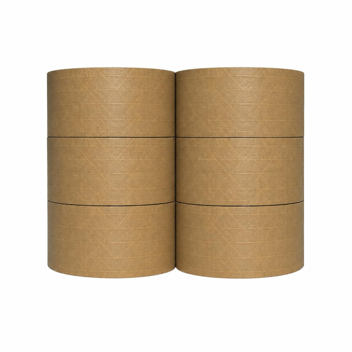 3" x 450 Feet Reinforced Water Activated Gummed Kraft Paper Tape (6-Pack, 2700FT Total) for Heavy Duty Secure Packing
