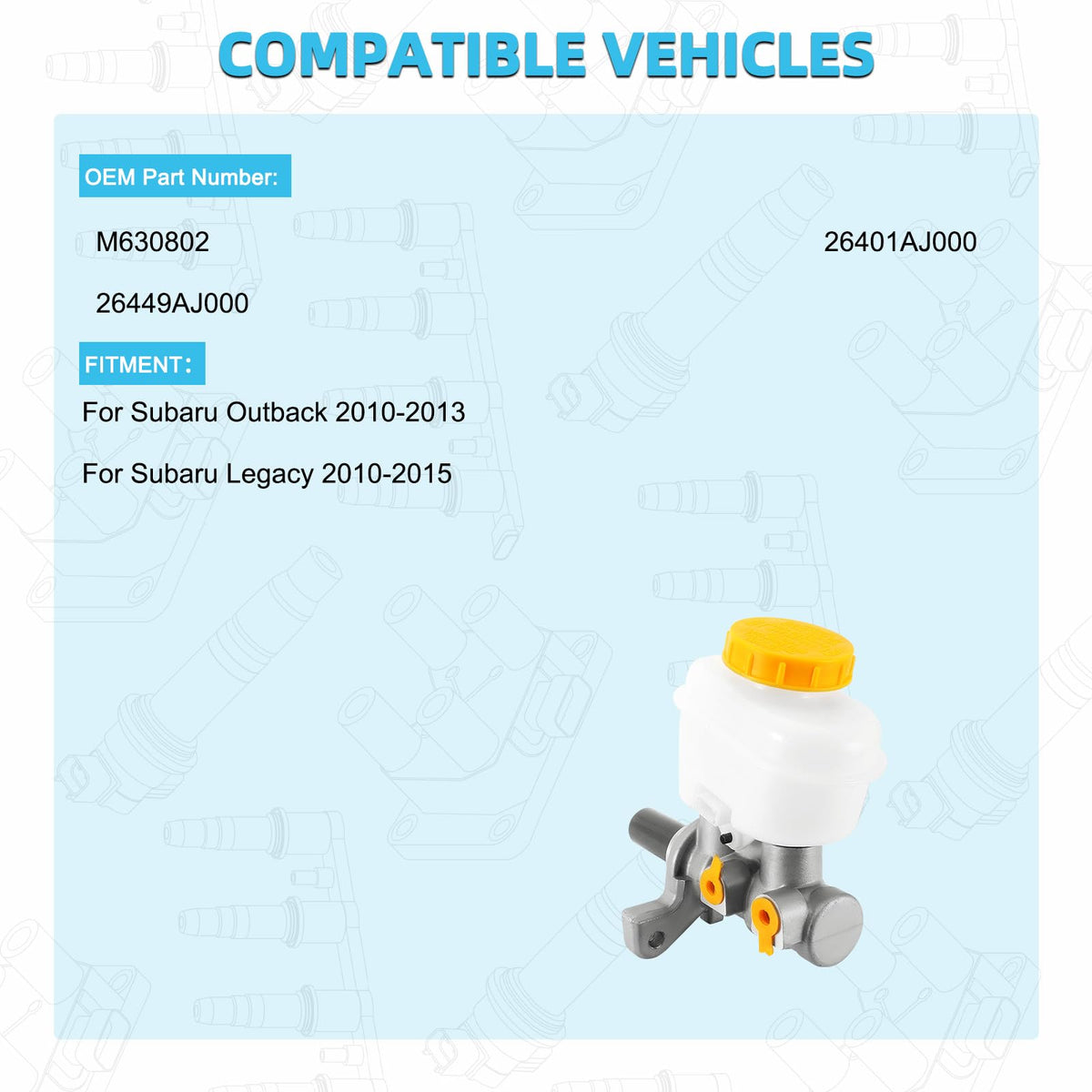 TAUTOY 26449AJ000 Brake Master Cylinder