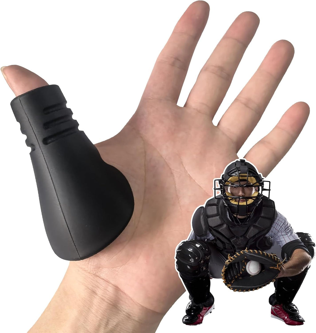 Catcher's Thumb Guard for Baseball & Softball - Silicone Thumb Protector Shield | Reduce Sting & Hand Injury |