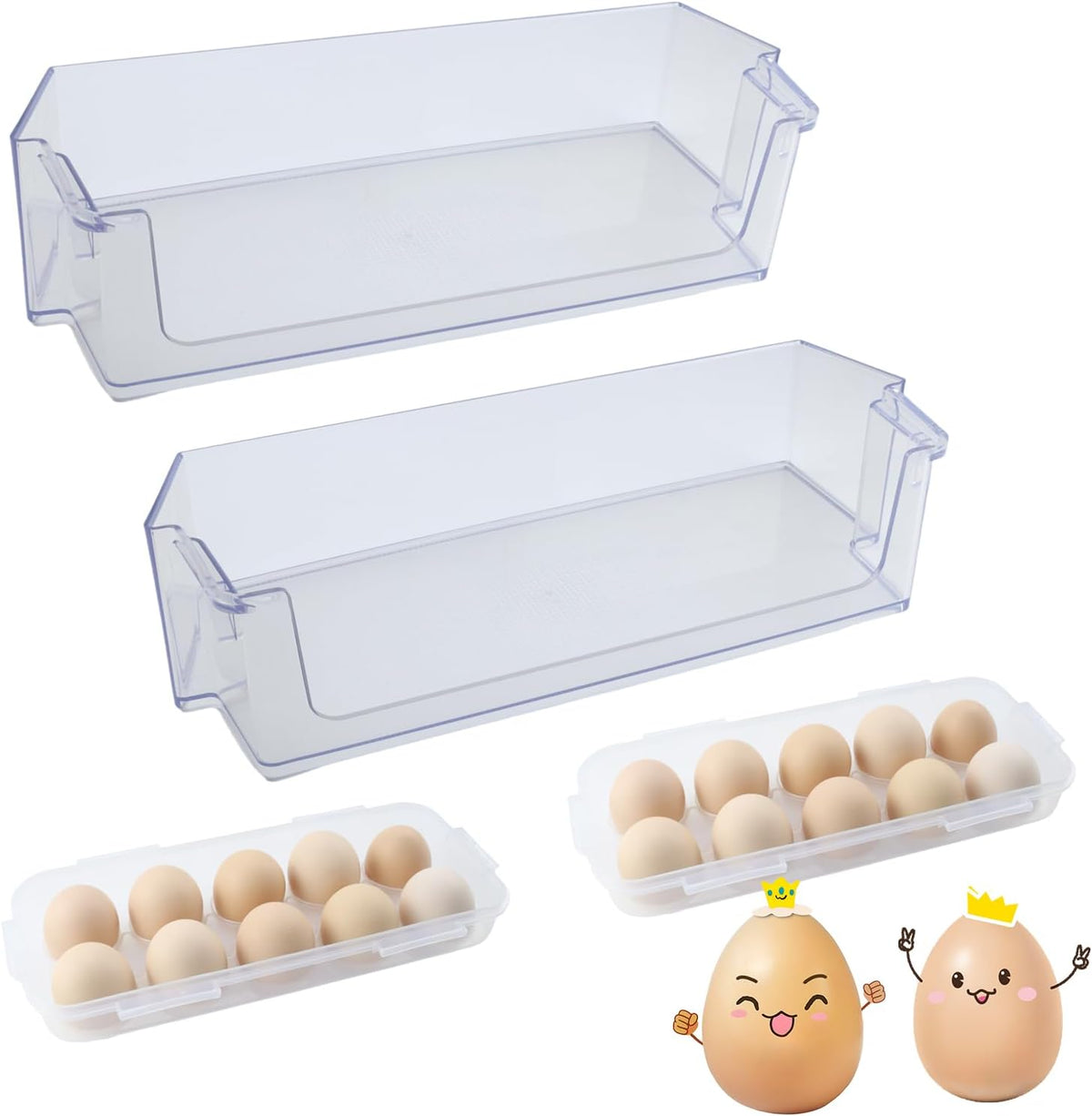 WRS555SIHZ00 WRS321SDHW01 WRS325SDHZ01 2-Pack Refrigerator Door Shelf Bin