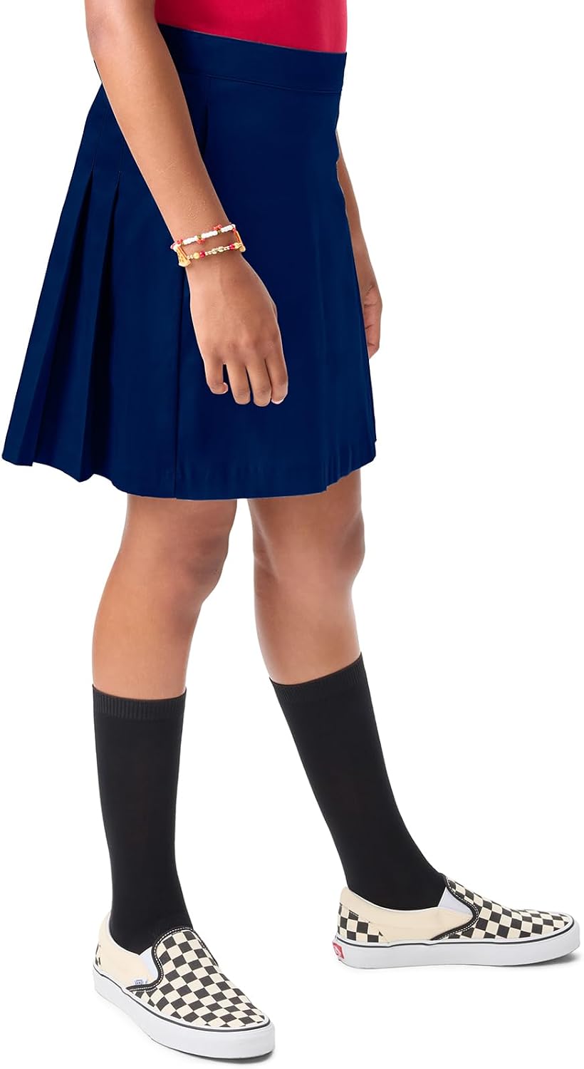 Big Girl's Girls Double-Pleated Scooter Skirt
