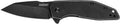 Gravel Folding Pocket Knife, Every Day Carry Knife with Pocketclip | Black, 2.5 Inch Stainless Steel Reverse Tanto