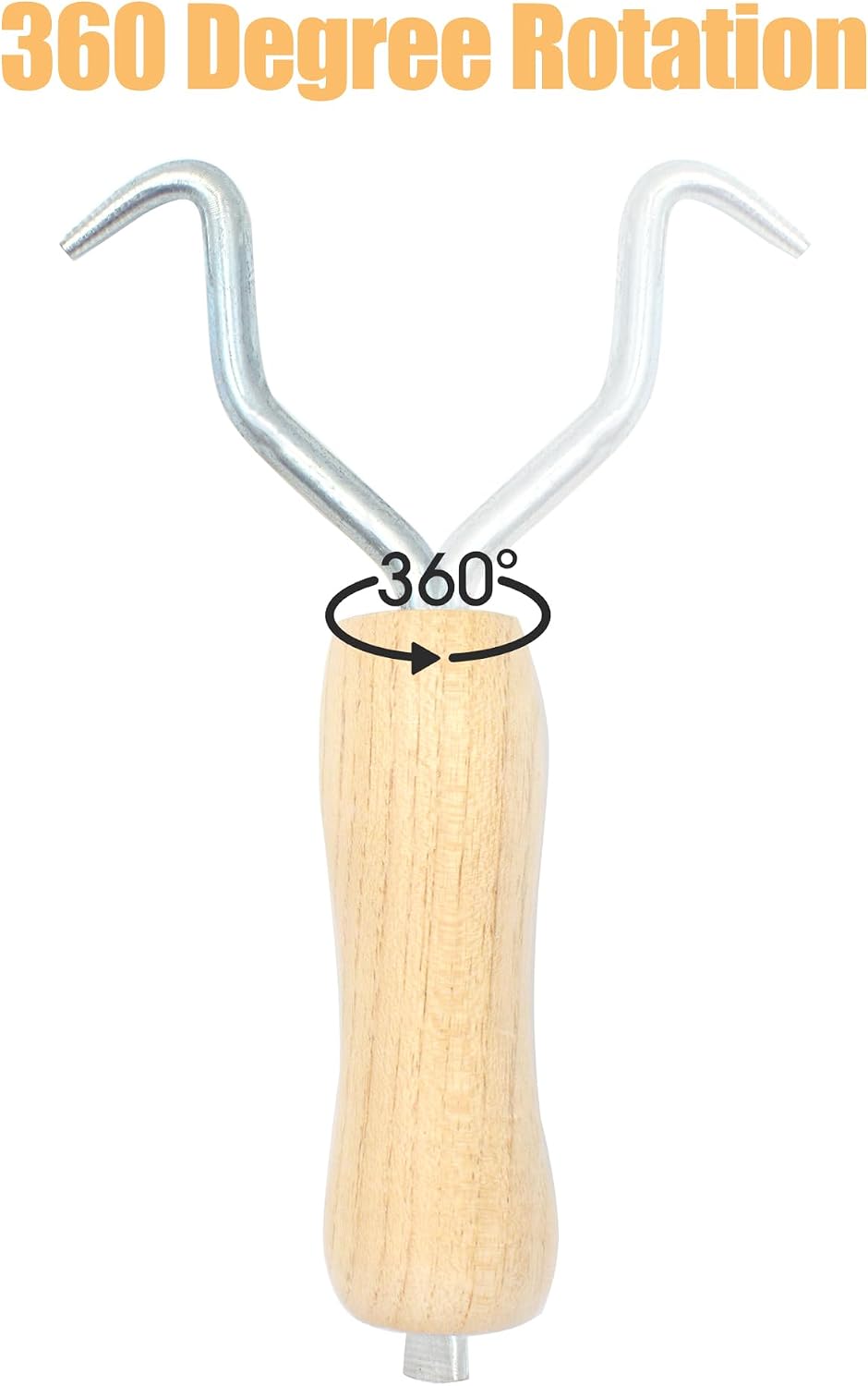 Rebar Twister with Wooden Handle, 4 Pack | with Ergonomic Wooden Handle