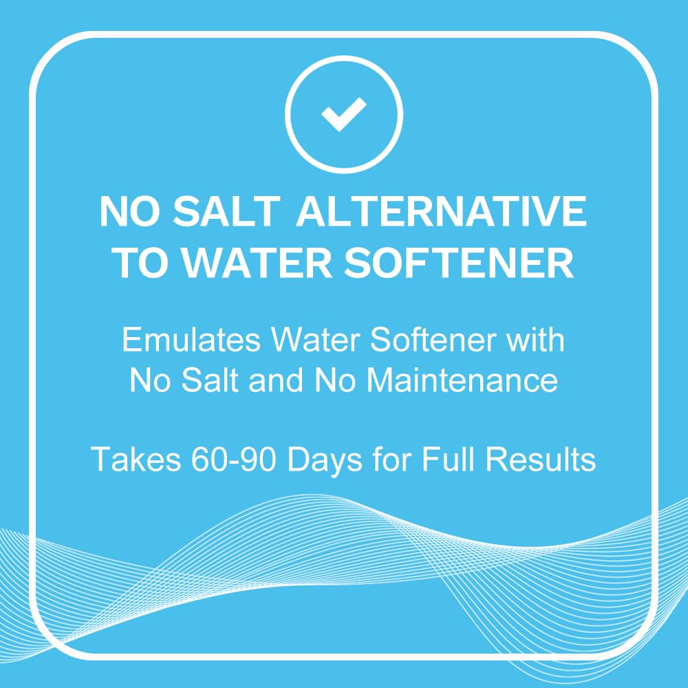 Inductive No Salt Water Softener Alternative | Electronic Water Descaler for Whole House | Reduces Limescale |