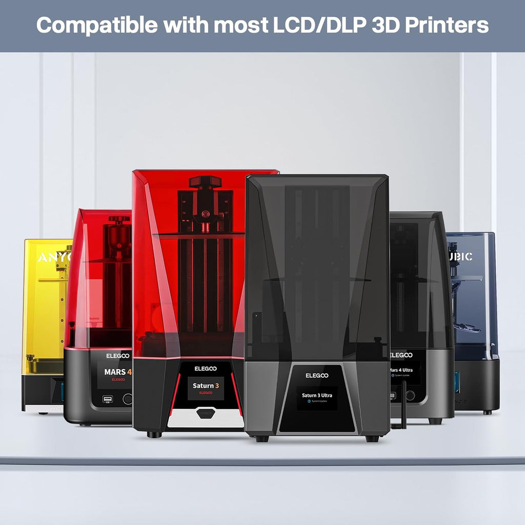 ELEGOO Upgraded ABS-Like 3D Printer Resin 3.0, 405nm UV-Curing LCD Resin High Precision Fast Curing Non-Brittle