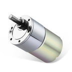 DC 24V 100RPM Gear Motor High Torque Electric Micro Speed Reduction Geared Motor Eccentric Output Shaft 37mm Diameter Gearbox
