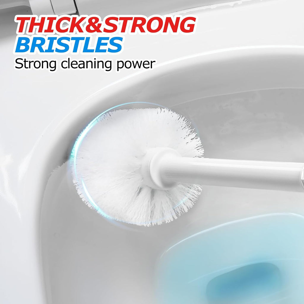 2in1 Toilet Brush & Plunger Set, Bathroom Essentials for Apartment | 21" Extended, Apartment Must Haves, Accessories