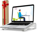 Ventilated Laptop Stand for Desk, Ergonomic Aluminum Laptop Riser, Computer Stand for Laptop, Compatible with MacBook