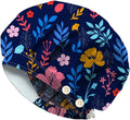 Bouffant Scrub Caps Cotton Nurse Scrub Hats with Button Sweatband Adjustable Surgical Caps for Unisex Cooking