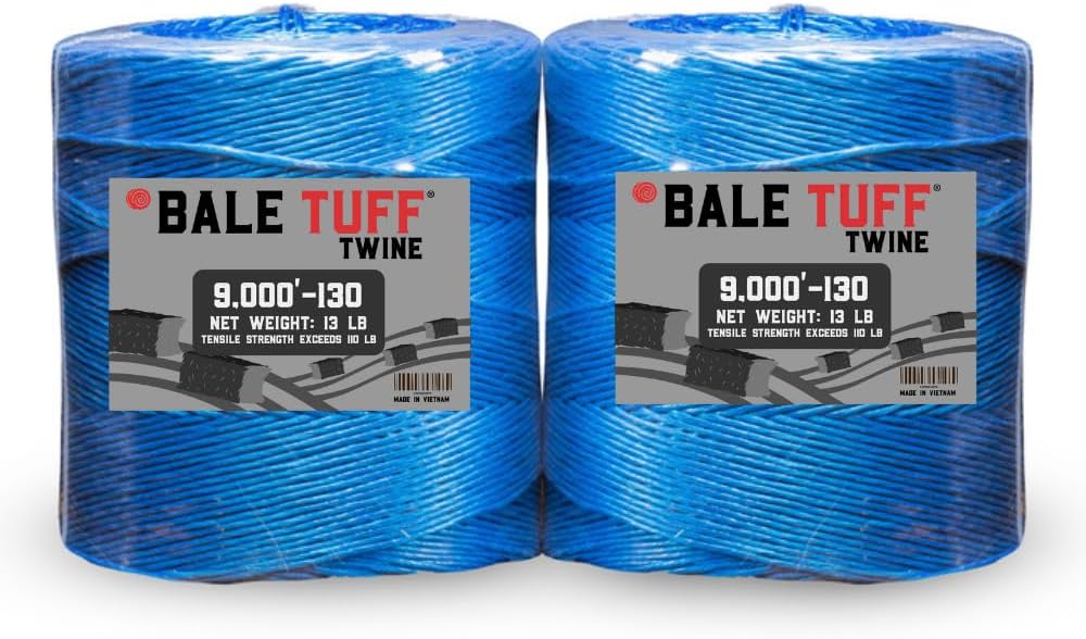 Baling Twine 130x9,000' – UV-Resistant – 1 Roll – Blue