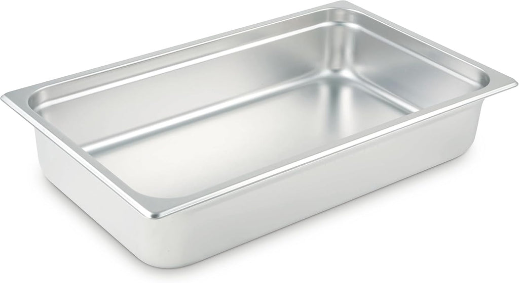 Anti-Jamming Steam Pan, Full-Size x 4-Inch,Stainless Steel,Medium