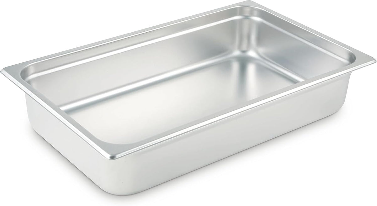 Anti-Jamming Steam Pan, Full-Size x 4-Inch,Stainless Steel,Medium