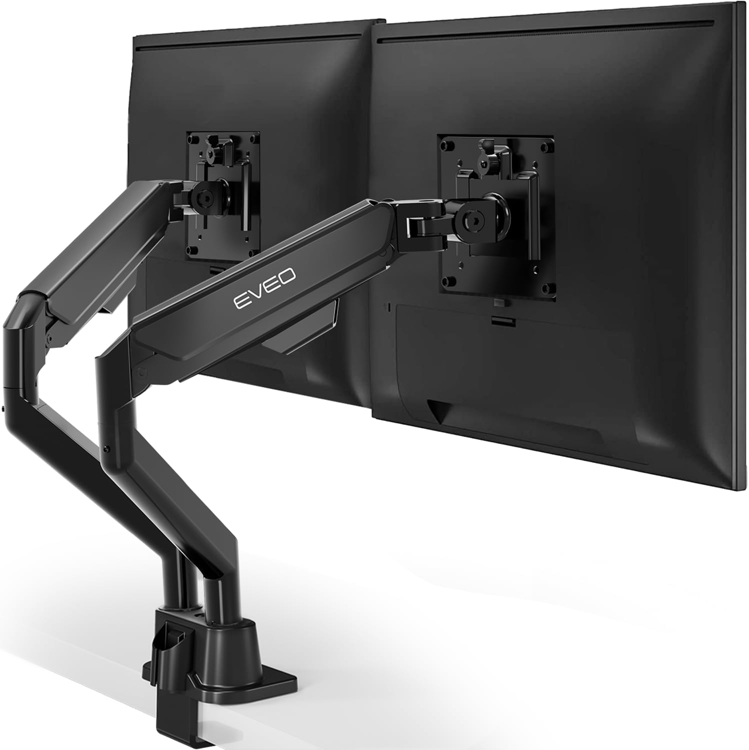 Premium Dual Monitor Mount 14"-32” Dual Monitor Arm VESA Bracket Adjustable Height Gas Spring Dual Monitor Stand