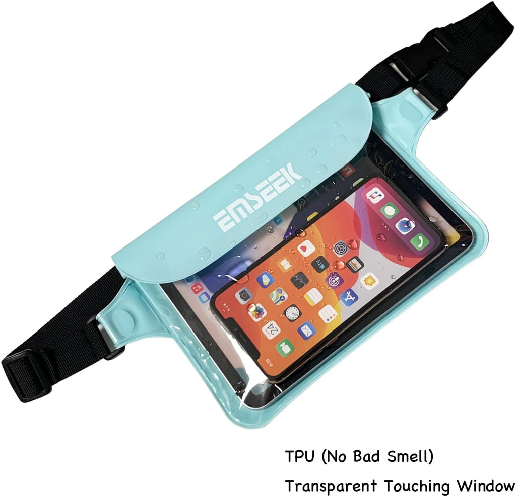 Waterproof Waist Pouch Dry Belt Bag Fanny Pack Keep Your Key Fob Wallet Kindle Phone Dry Perfect For Swim Surf