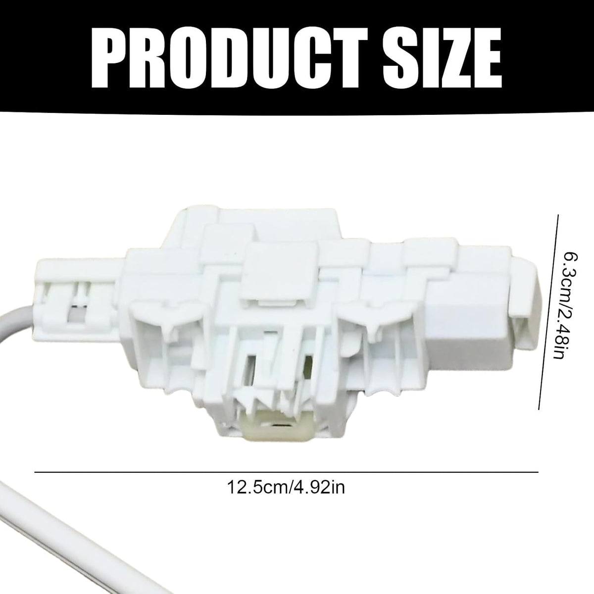 WTW7000DW0 Washer Door Lid Lock Latch Switch, Replacement for Whirlpool WTW6200SW0 WTW6200SW1 WTW6200SW2 WTW6200SW3 WTW6200VW0 WTW6200VW1 WTW6300SB0 WTW6300SB1