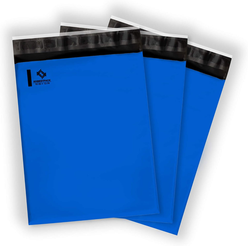 100 10x13 Blue Poly Mailers Self Sealing Shipping Envelopes Waterproof Postal Bags