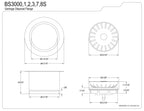 Kingston BS3000S Made to Match Garbage Disposal Flange, Matte Black