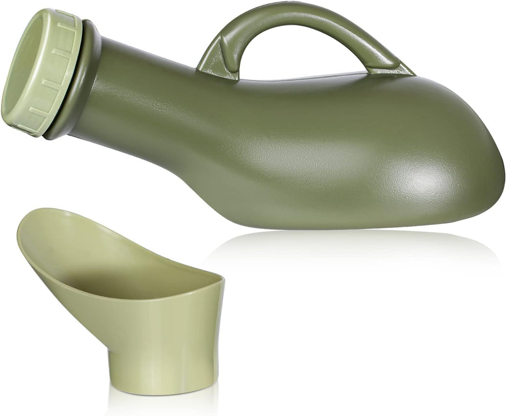 Urinal Travel Toilet Urinal Bottles with Funnel Pee Bottle Urinals Unisex Portable Urine Bottle Pee Container for