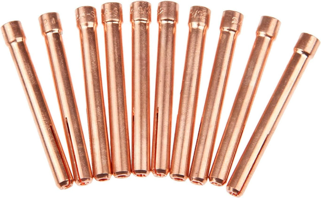 10PCS 3/32"(2.4mm) TIG Collet Tips & Bodies Kit