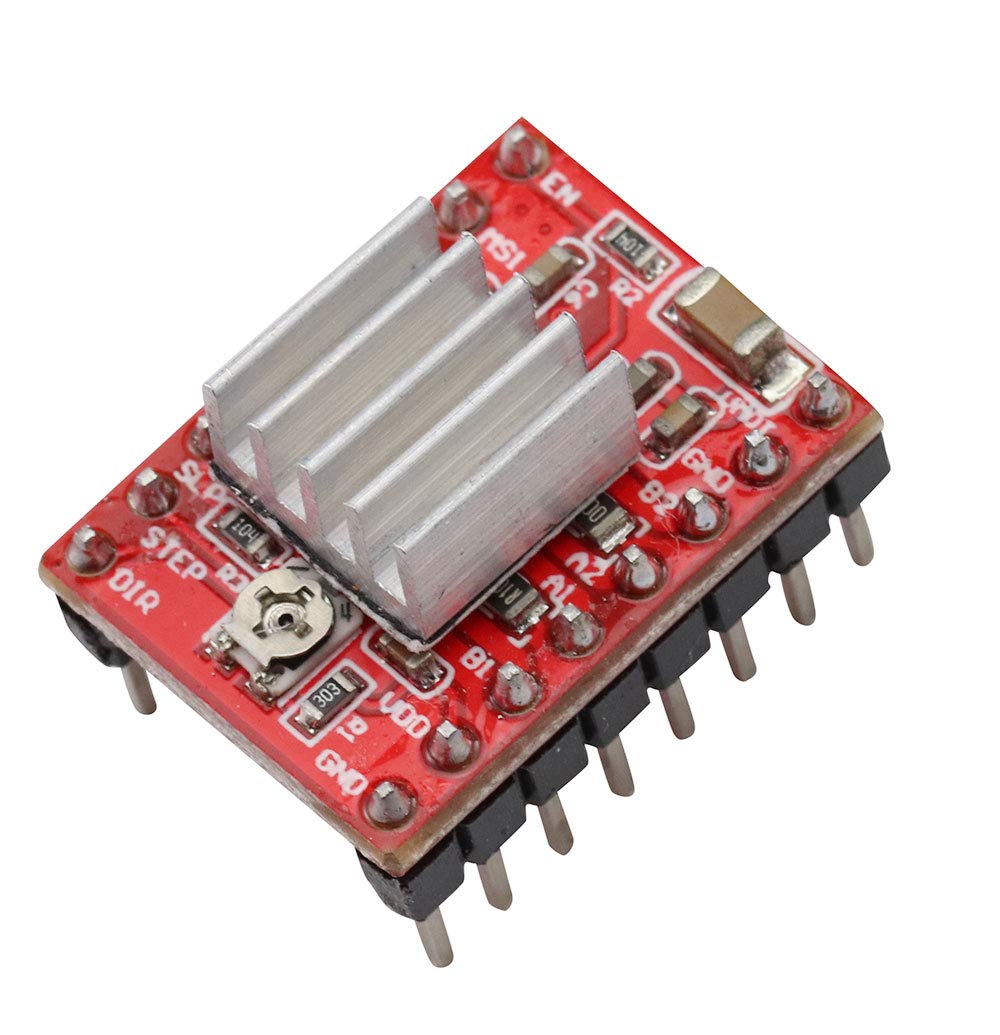 3PCS A4988 Stepper Motor Driver Module with Heat Sink for Arduino for 3D Printer CNC Machine and for Robotics