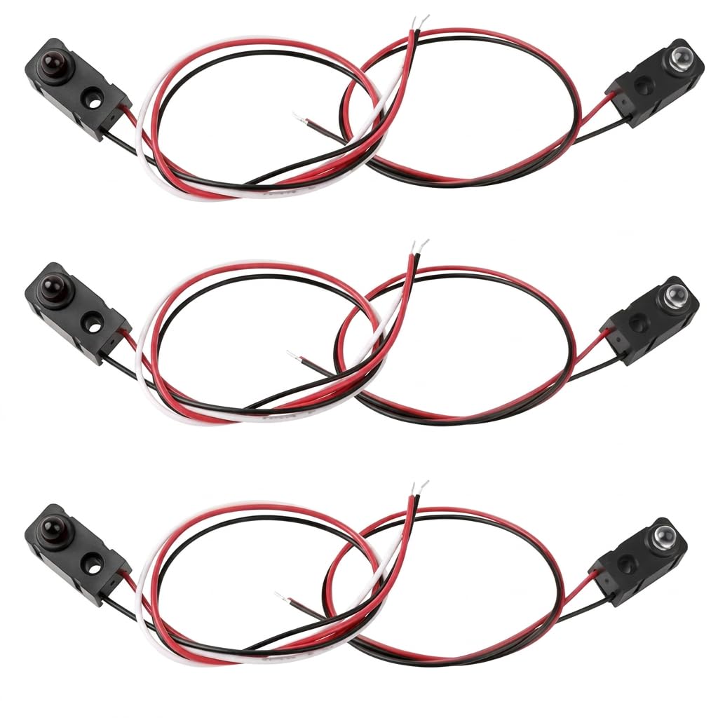 3 Pairs IR Break Beam Sensor Switch, 5MM LEDs Counting Module Split Through