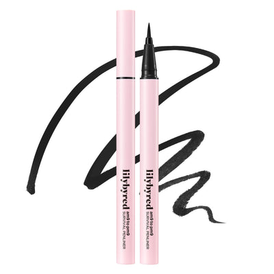 Am9 to Pm9 Survival Penliner | Korean Waterproof Liquid Eyeliner with 0.1mm Ultra-Fine Brush Tip, Highly Pigmented